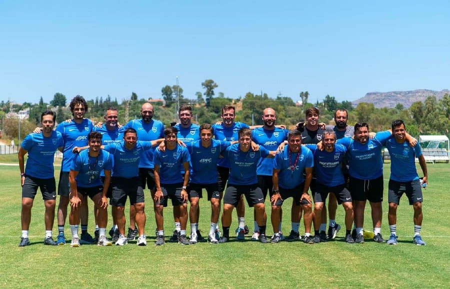Staff technique du PFC Costa del Sol, partenaire FSE